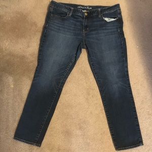 American Eagle Jegging size 18 short, dark wash